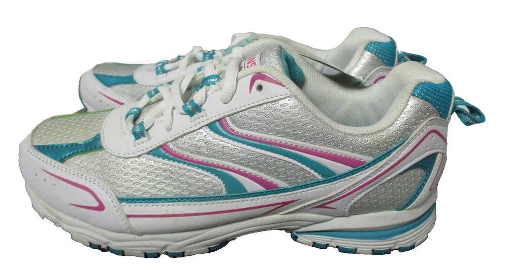 Danskin Now Shoes Athletic Womens Sz 6 Gray Teal Blue Pink Running
